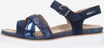 MOBILS ergonomic Sandalen met riem 'THINA' in Blauw: voorkant
