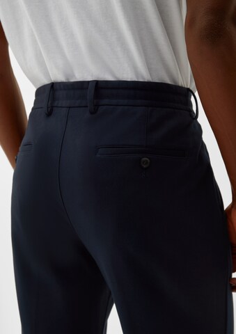 Coupe slim Pantalon chino s.Oliver BLACK LABEL en bleu