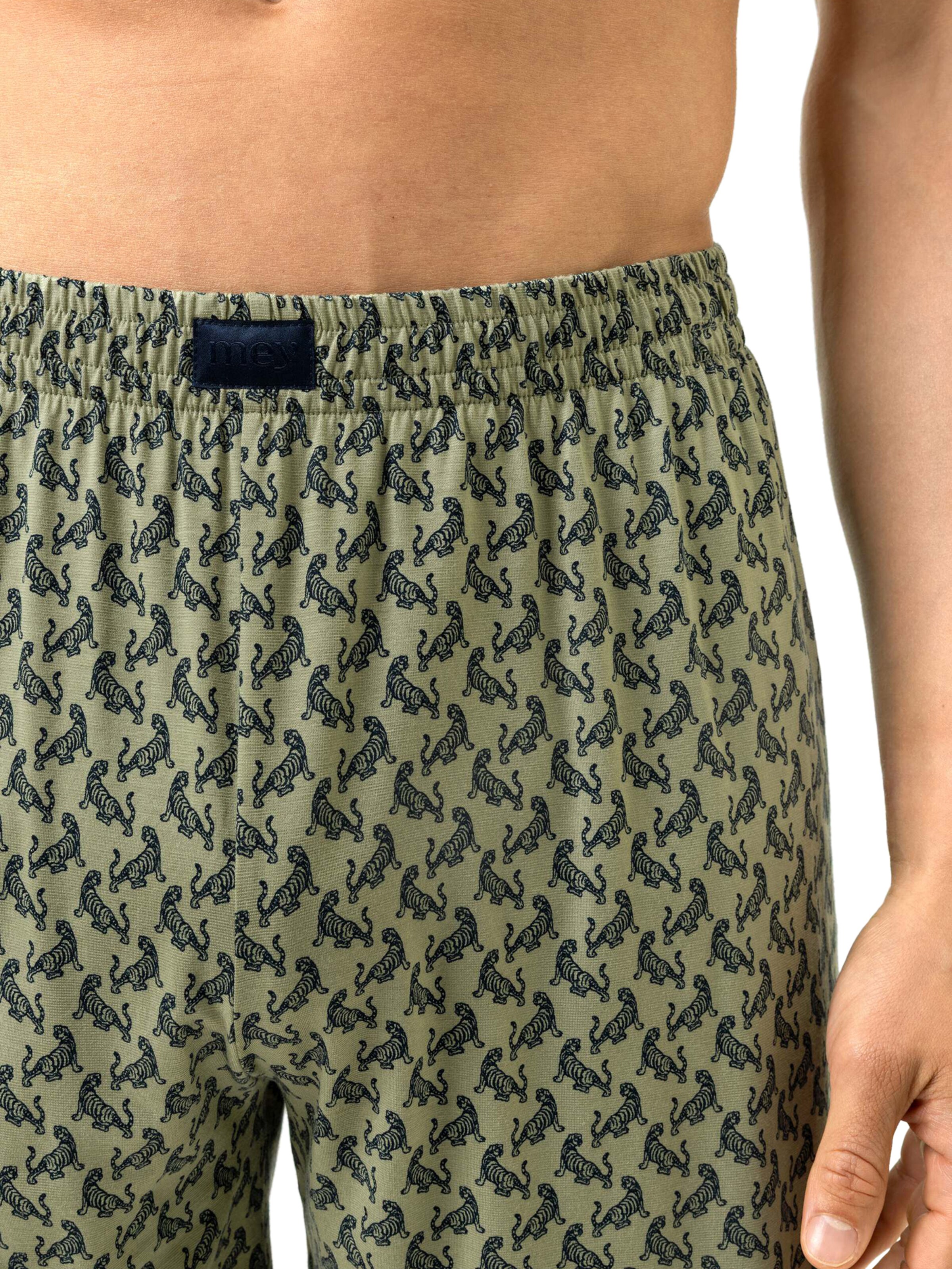 Pyjama court 'Tipsy Tigers' Mey en vert