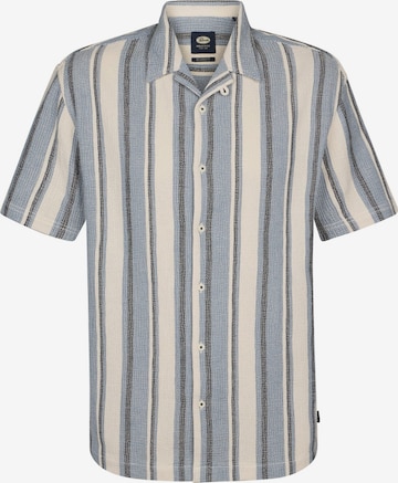PETROL INDUSTRIES MEN Button Up Shirt in Blue: front