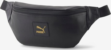 PUMA - Riñonera 'Classics Elevated PU Waist Bag' en negro: frente