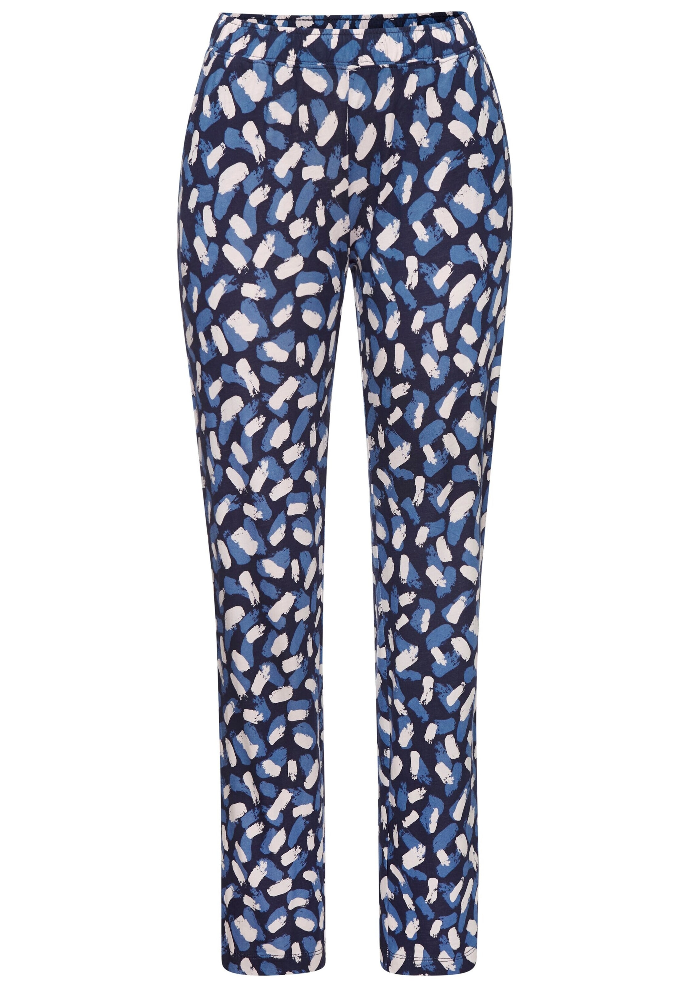 s.Oliver Pyžamové kalhoty – modrá: přední strana