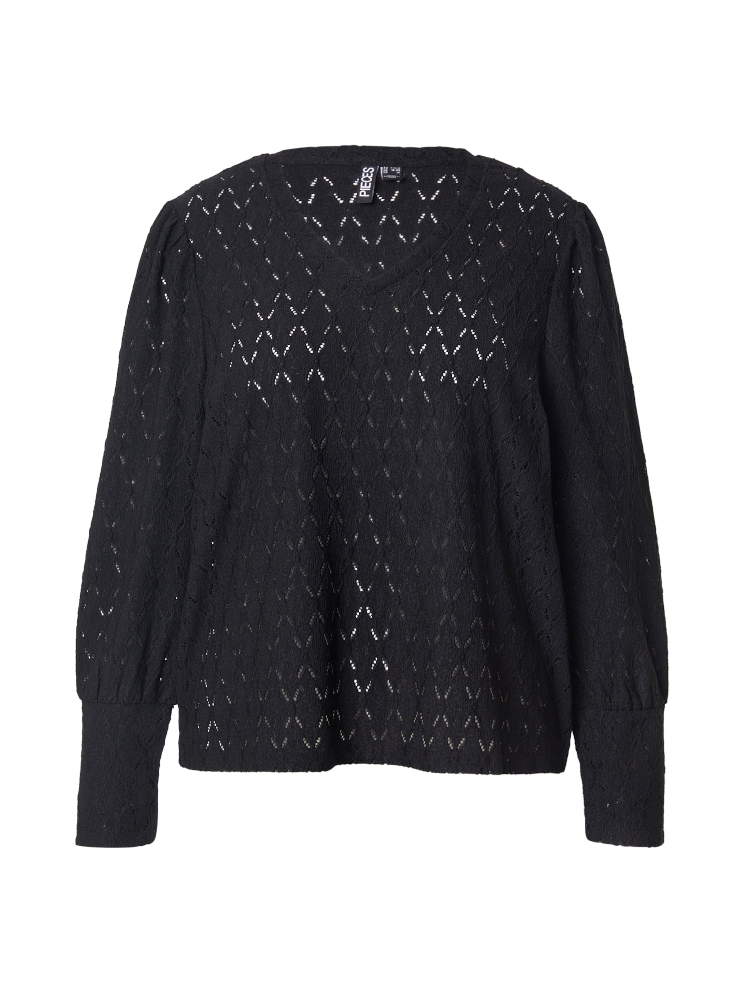 PIECES Curve Shirt &#x27;PCCHRISTY&#x27; in Black: front