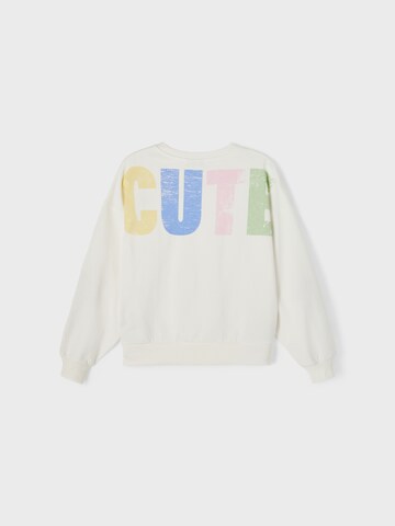 NAME IT Sweatshirt 'Cute' i vit