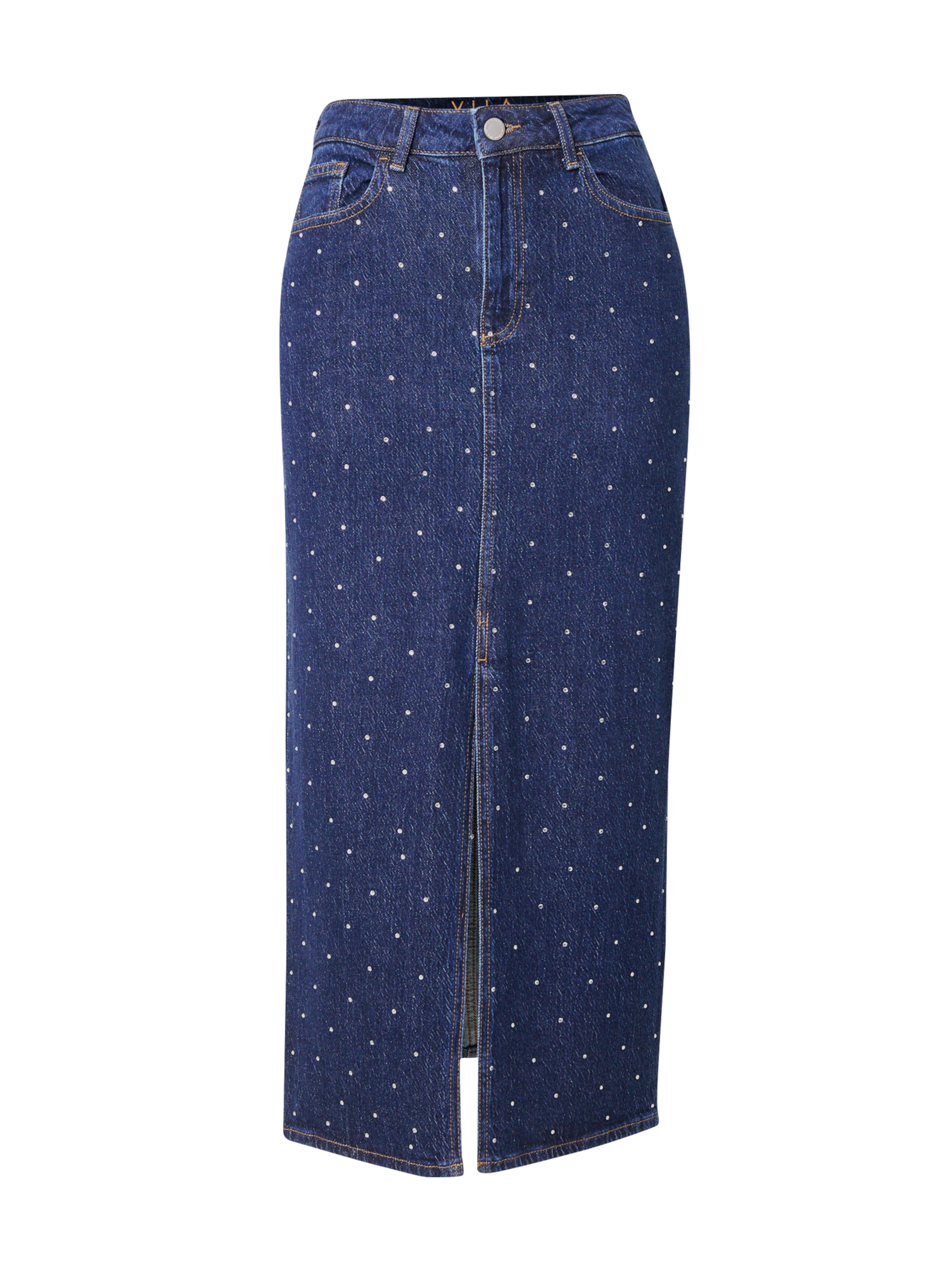 VILA - Saia 'Jaf' em azul: frente