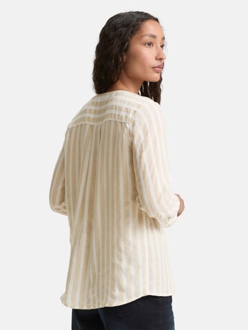 TOM TAILOR Blouse in Brown