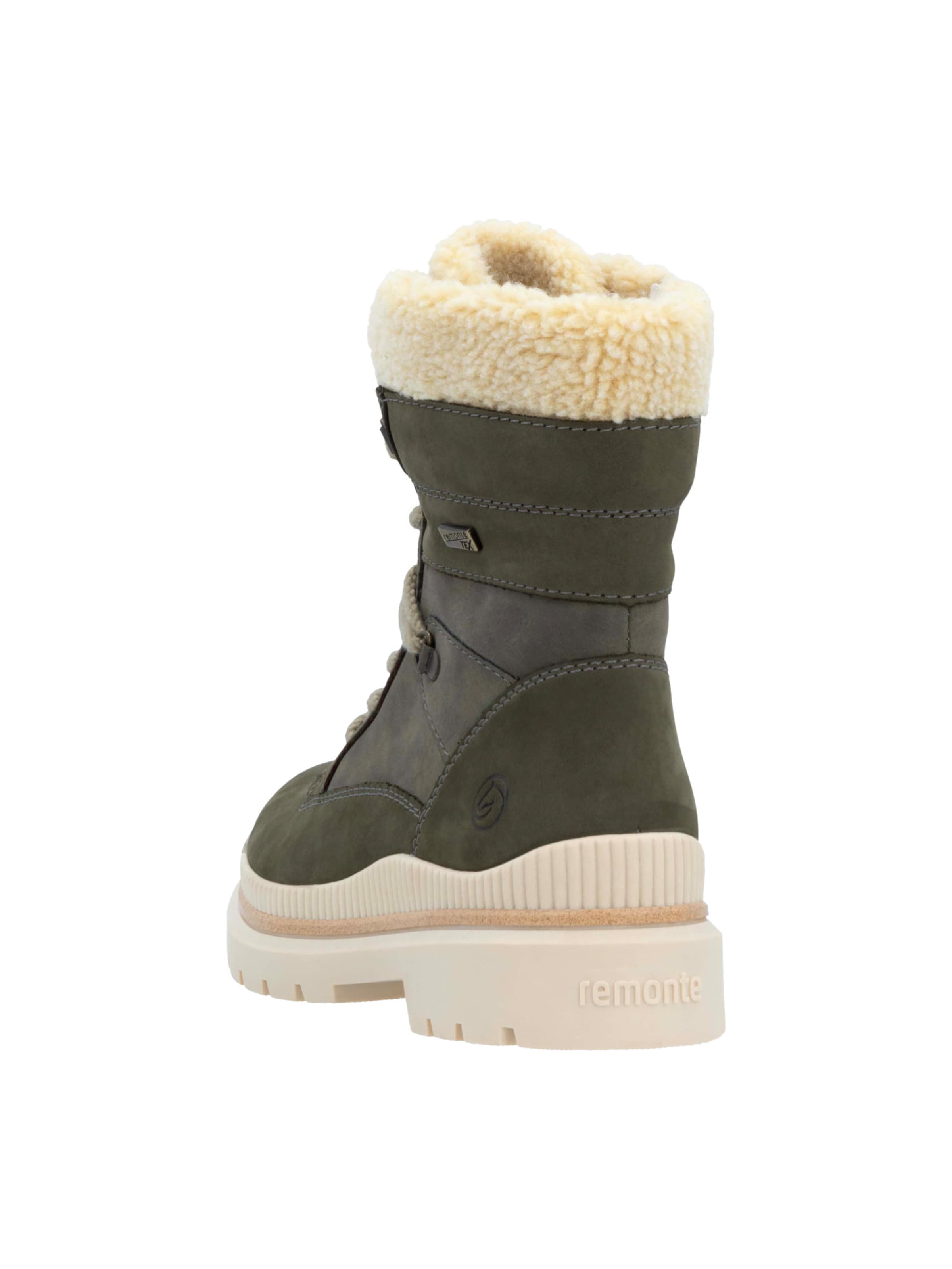 REMONTE Lace-up bootie in Green