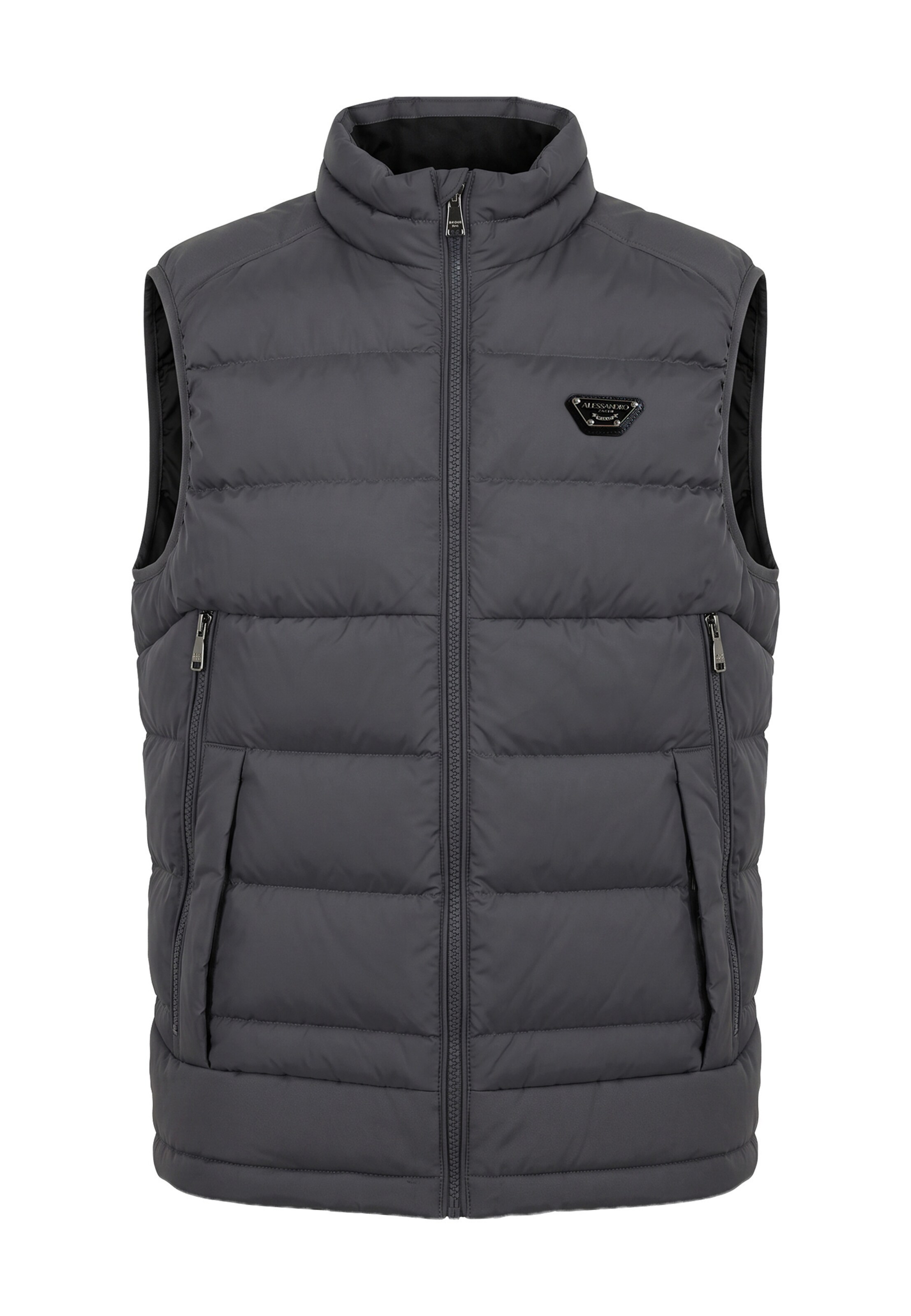 Alessandro Zavetti Bodywarmer 'Nevo' in Grijs: voorkant