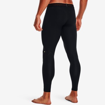 UNDER ARMOUR Skinny Sporthose 'Rush Cold Gear' in Schwarz