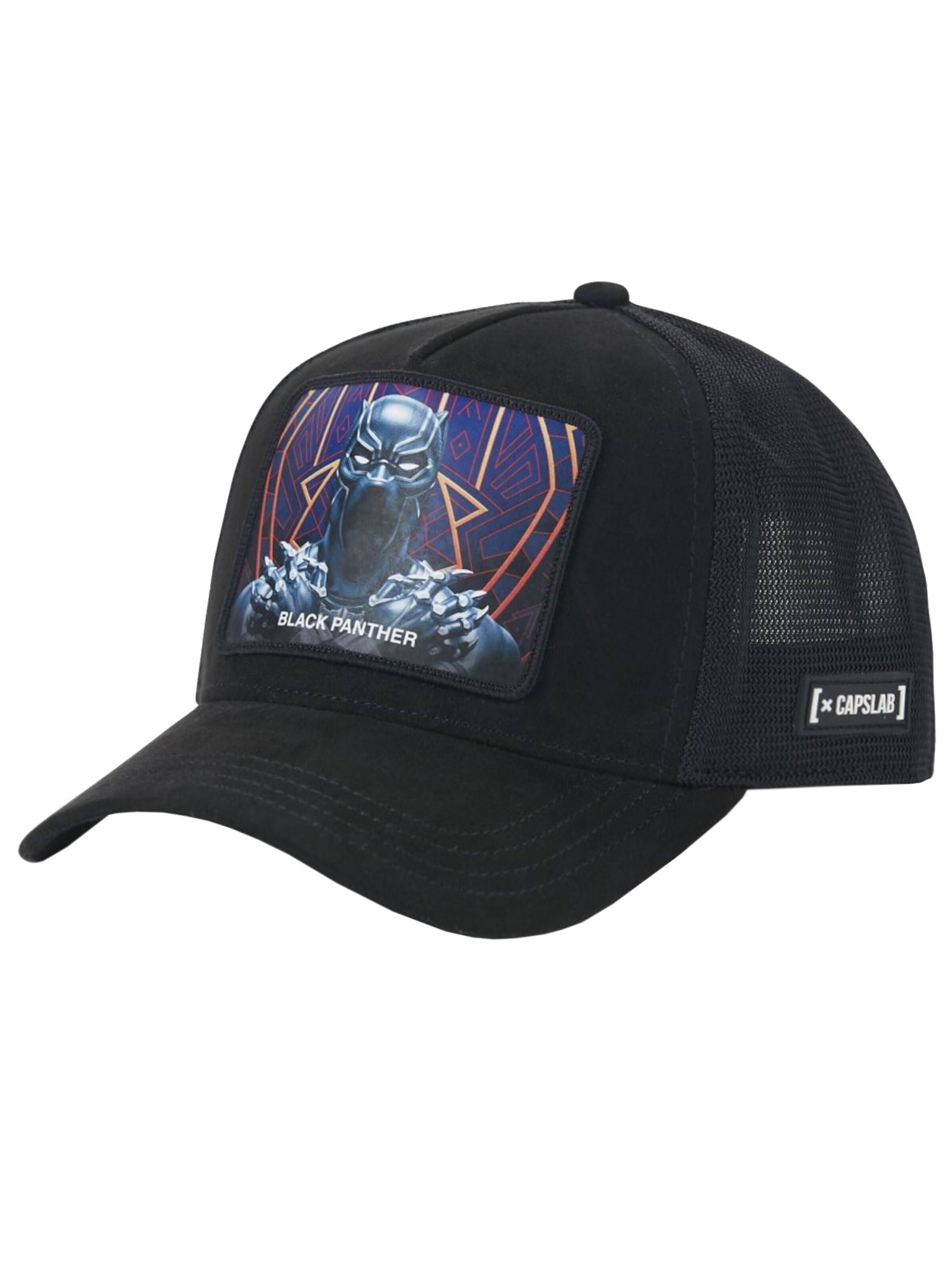 Capslab Cap 'Marvel Black Panther'‌‌‌ in Schwarz: Vorderseite