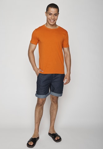 T-Shirt GREENBOMB en orange : devant