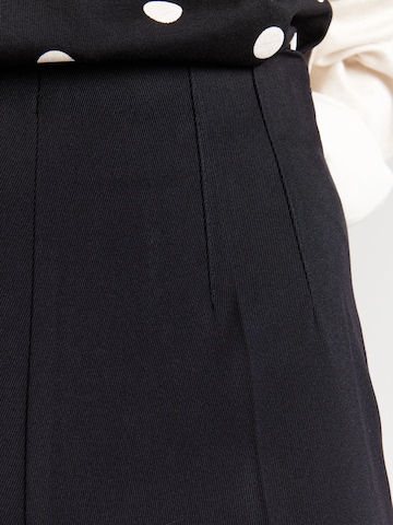 Lindex Wide leg Παντελόνι με τσάκιση 'Lykke' σε μαύρο