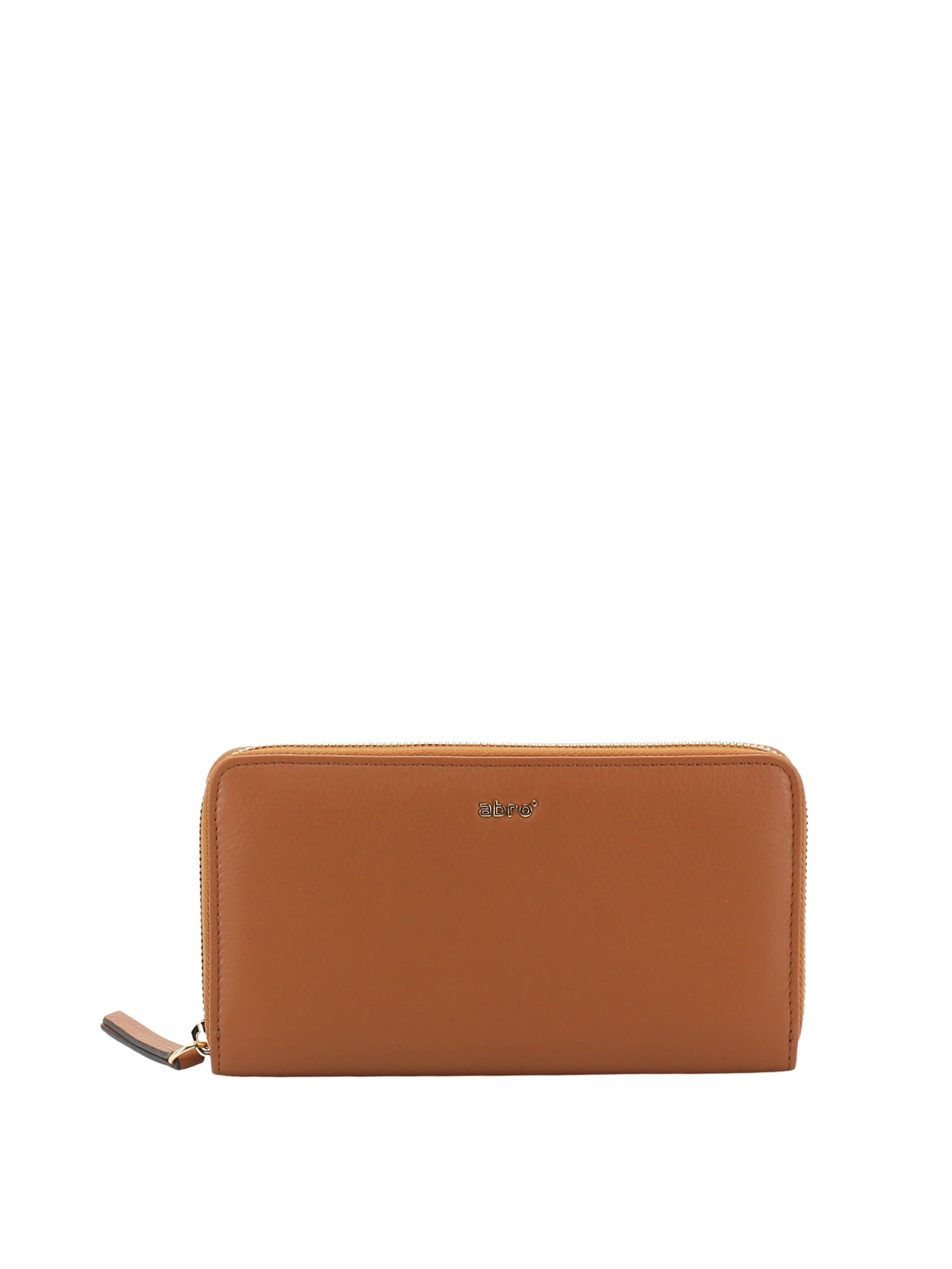 ABRO Wallet 'Geldbörse' in Brown: front