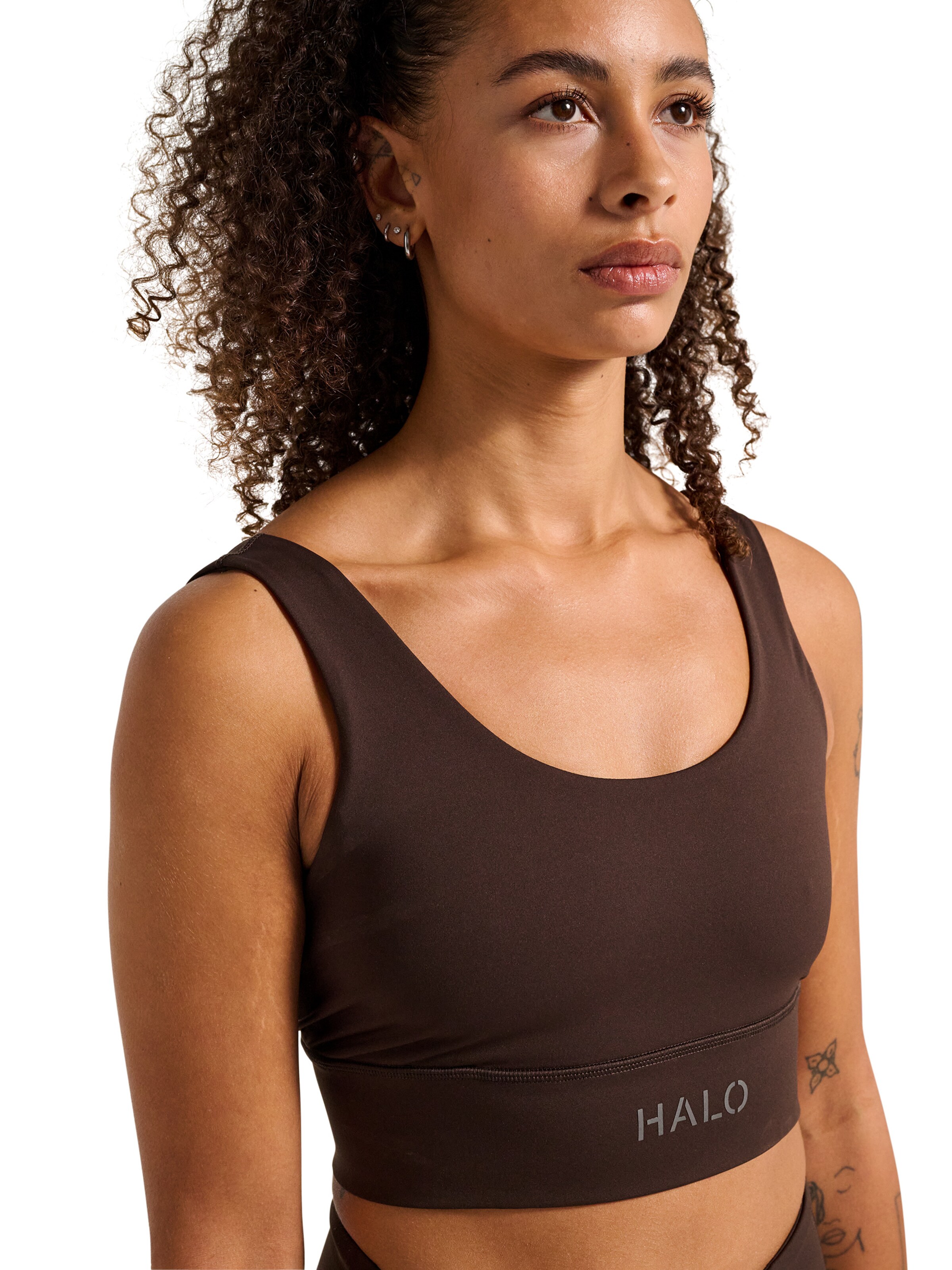 Bustier Haut de sport HALO en marron