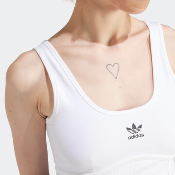 ADIDAS ORIGINALS Bustier Sport-BH in Weiß