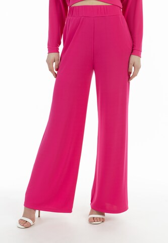 Loosefit Pantaloni di faina in rosa: frontale