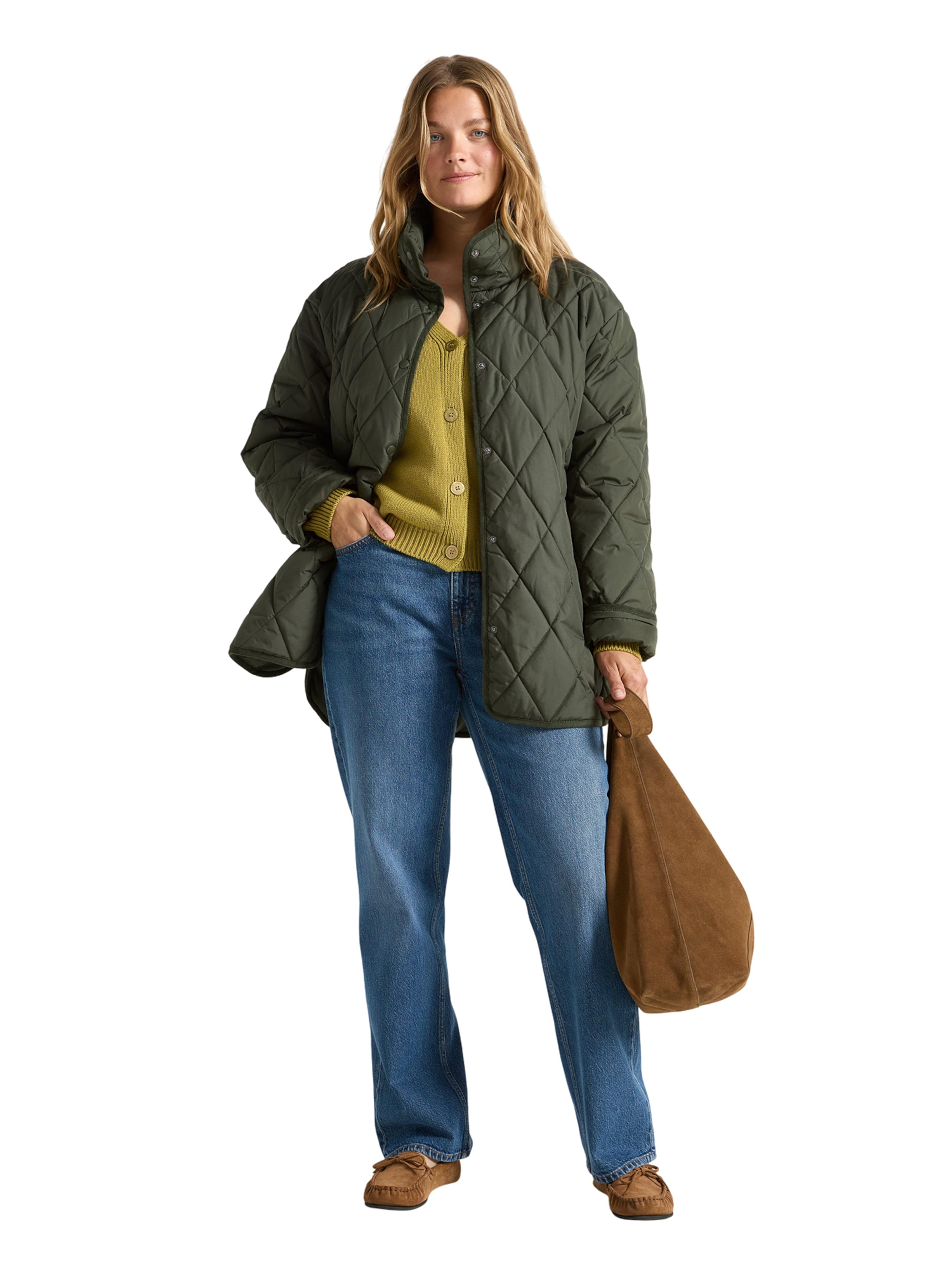 Lindex Between-Season Jacket 'Luca' in Green: front