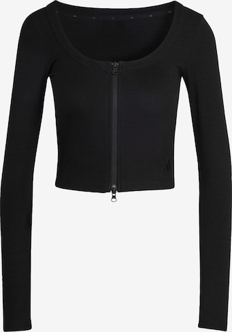 ADIDAS SPORTSWEAR - Cárdigan deportivo 'Seasonal Essentials' en negro: frente