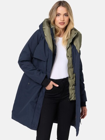 NAVAHOO Raincoat 'Snowelf' in Blue: front