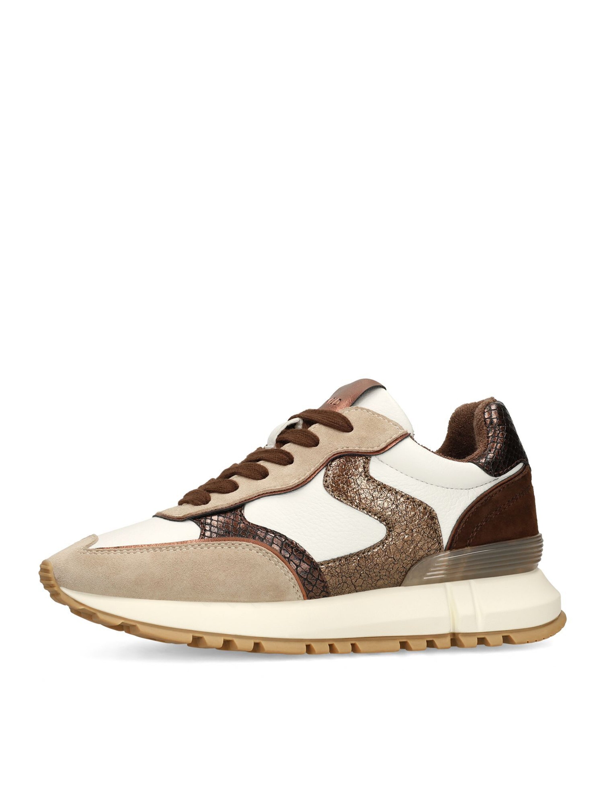 MANFIELD Sneakers laag in Bruin: voorkant