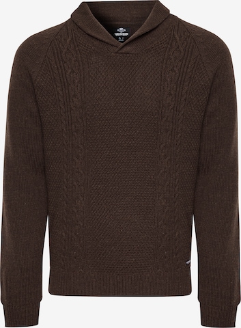 Threadbare Sweater 'Trojan' in Brown: front