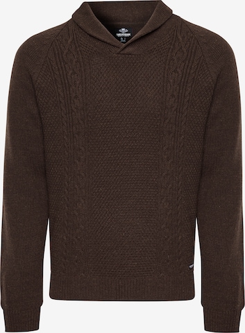 Threadbare Pullover 'Trojan' in Braun: predná strana