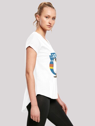 F4NT4STIC Shirt 'Star Wars Last Jedi Porg' in White