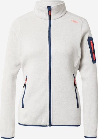 CMP Athletic Fleece Jacket in Beige: front