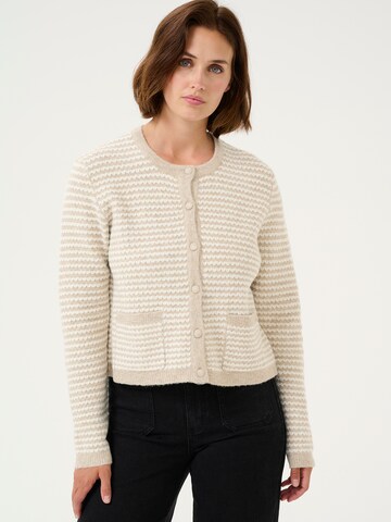 Cardigan 'KA Ellery' Kaffe en beige : devant
