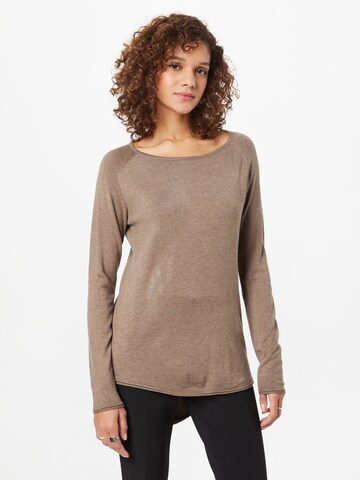 ONLY Sweater 'Mila' in Brown: front