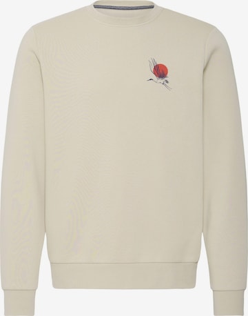 BLEND Sweater ' BHJapa Backprint ' in Beige: Vorderseite