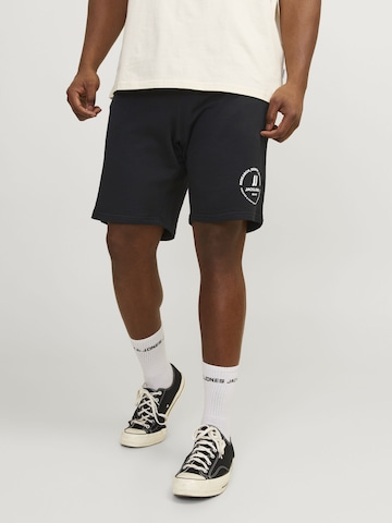 Jack & Jones Plus Loosefit Broek 'JPSTSWIFT' in Zwart: voorkant