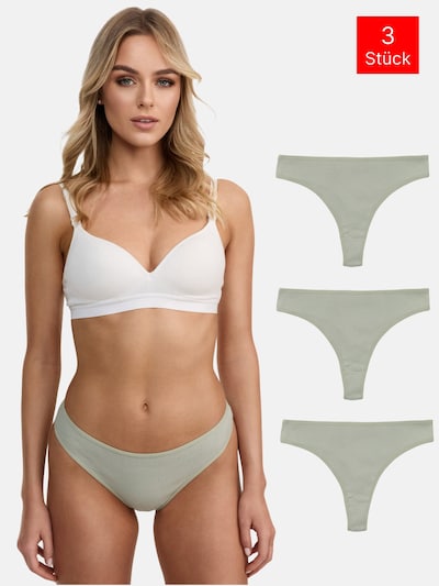 Tazzio String 'F933' en vert clair, Vue avec produit