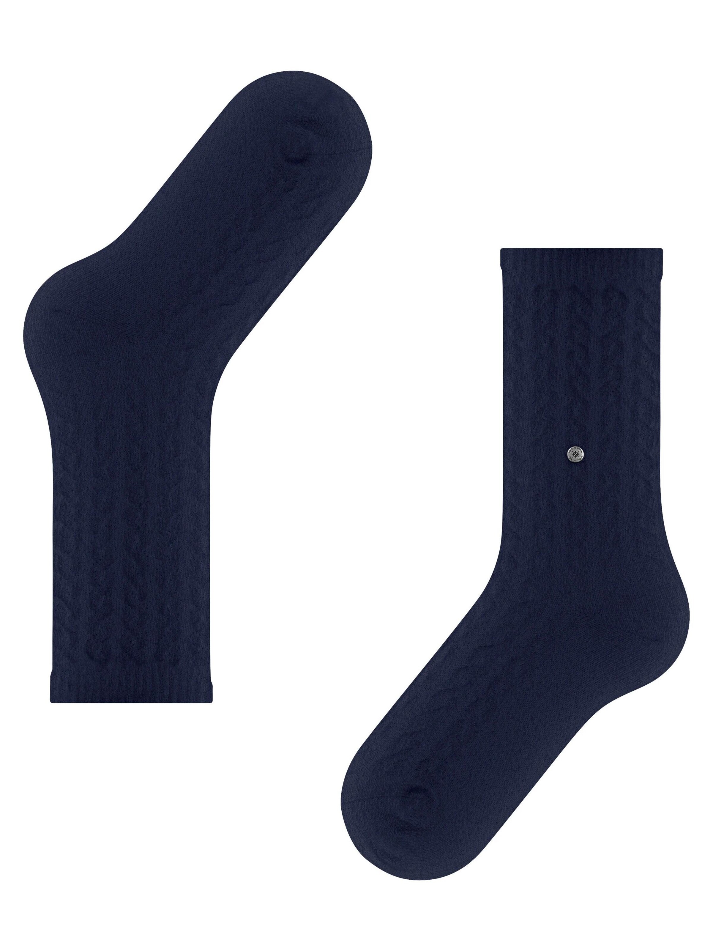 BURLINGTON Socks 'Cable' in Blue