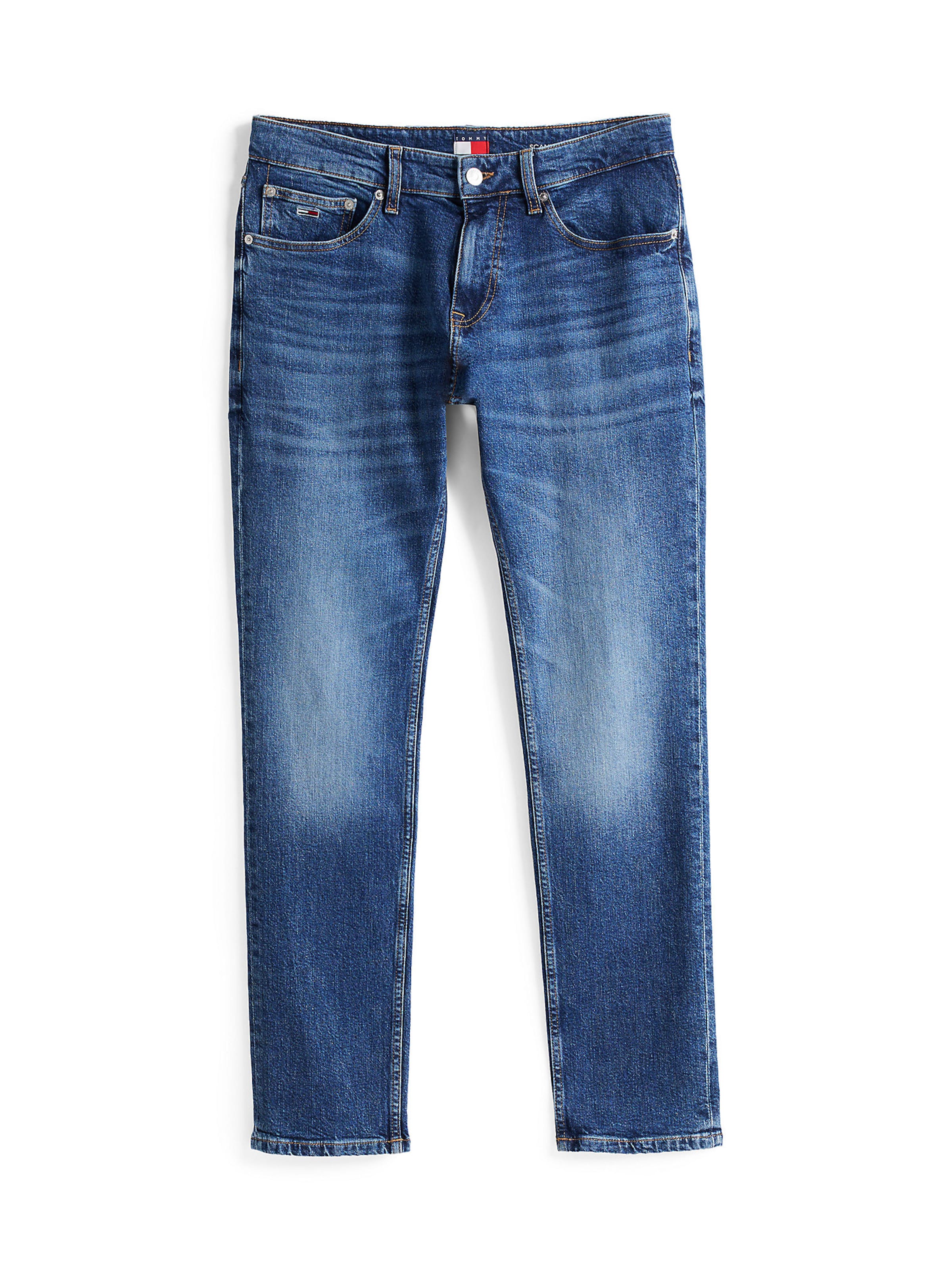 Tommy Jeans Slimfit Jeans 'Scanton' in Blau: Vorderseite