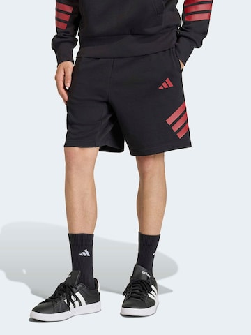 ADIDAS SPORTSWEAR Regularen Športne hlače | črna barva: sprednja stran