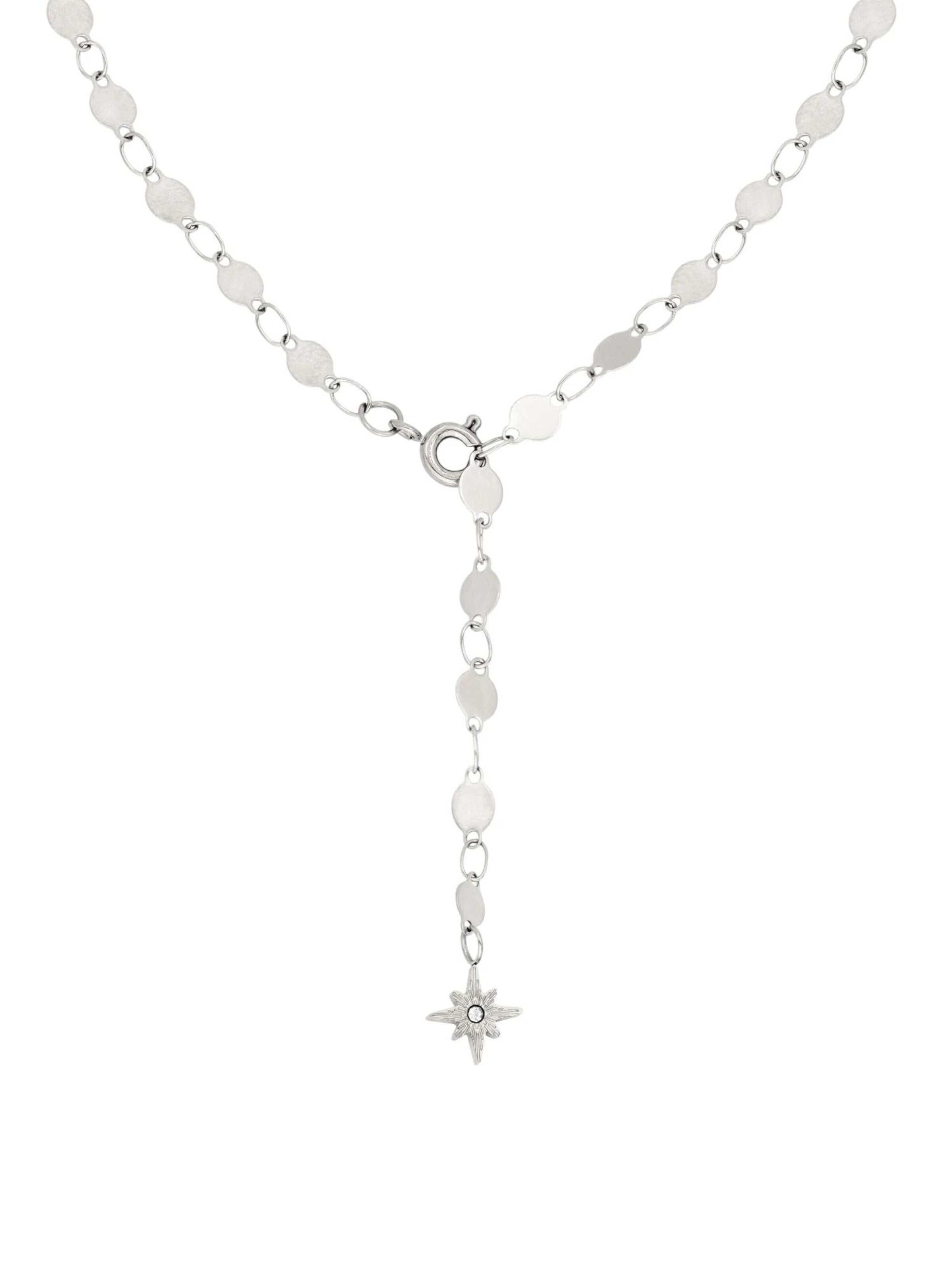 Luamaya Necklace 'Rising Lotti Y-Necklace' in Silver: front
