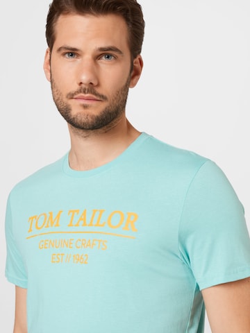 Coupe regular T-Shirt TOM TAILOR en bleu