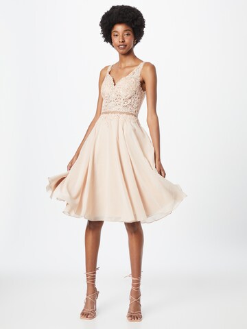 mascara Cocktail dress in Beige: front