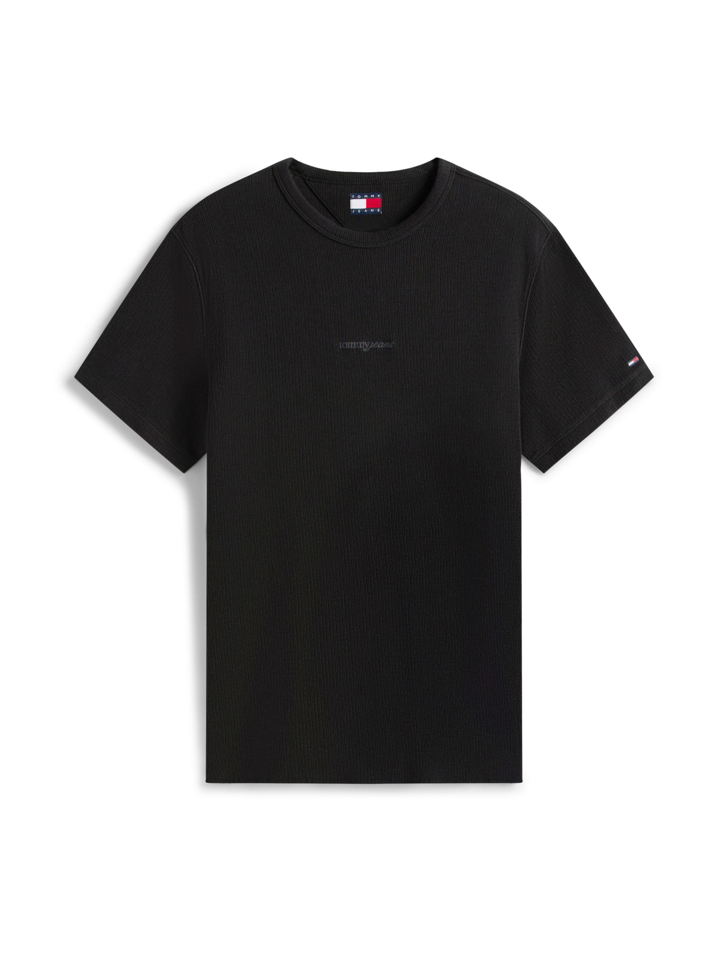 Tommy Jeans Shirt in Zwart: voorkant