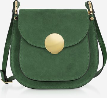 Borsa a tracolla 'Agave' di LeParmentier in verde: frontale