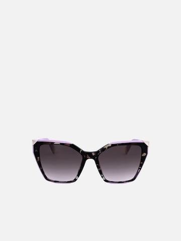 FURLA Sunglasses 'Furla SFU686V Brown grey havana 54/18/140 Women Sunglasses' in Brown: front