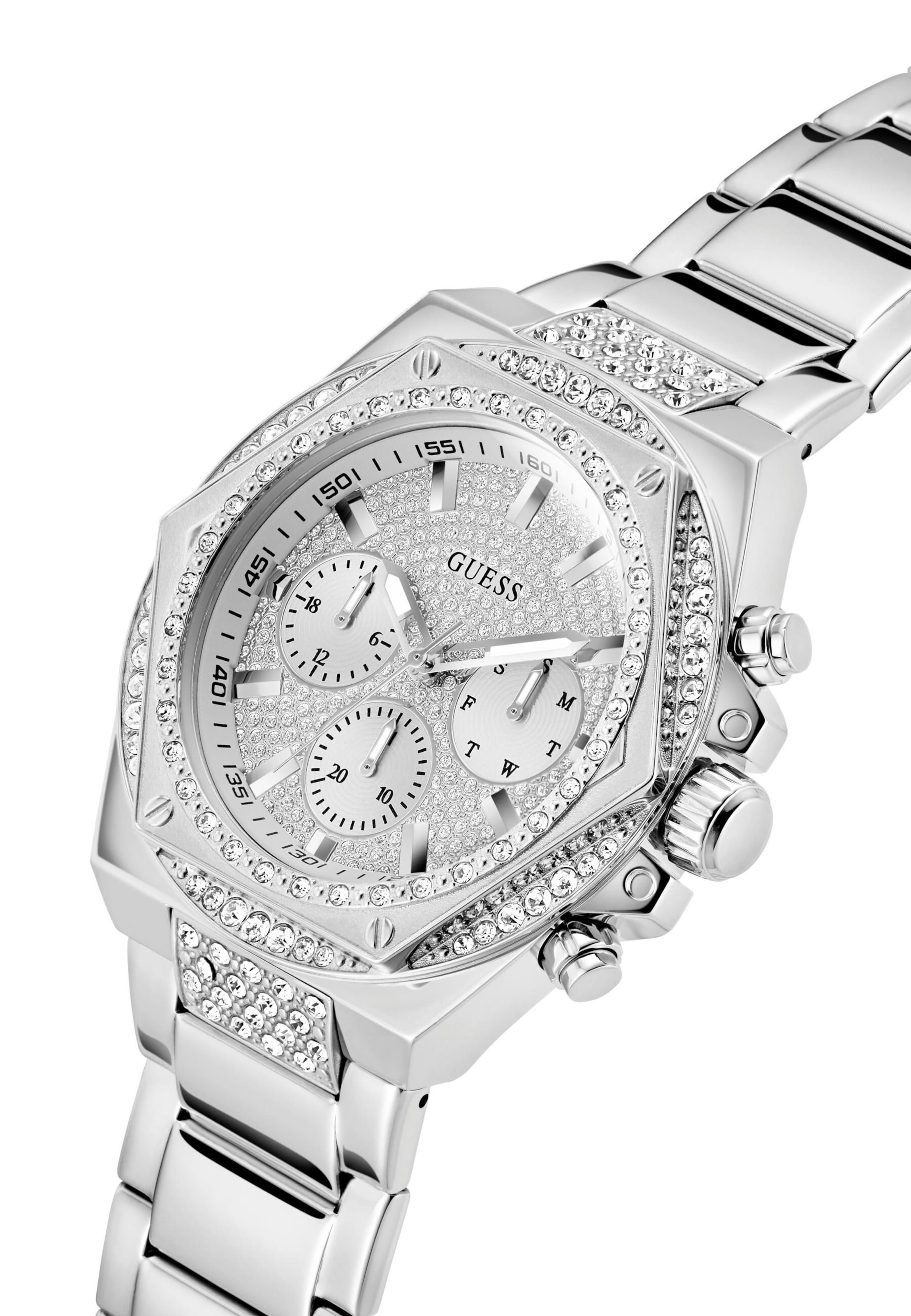 GUESS - Relógios analógicos 'Fury' em prata