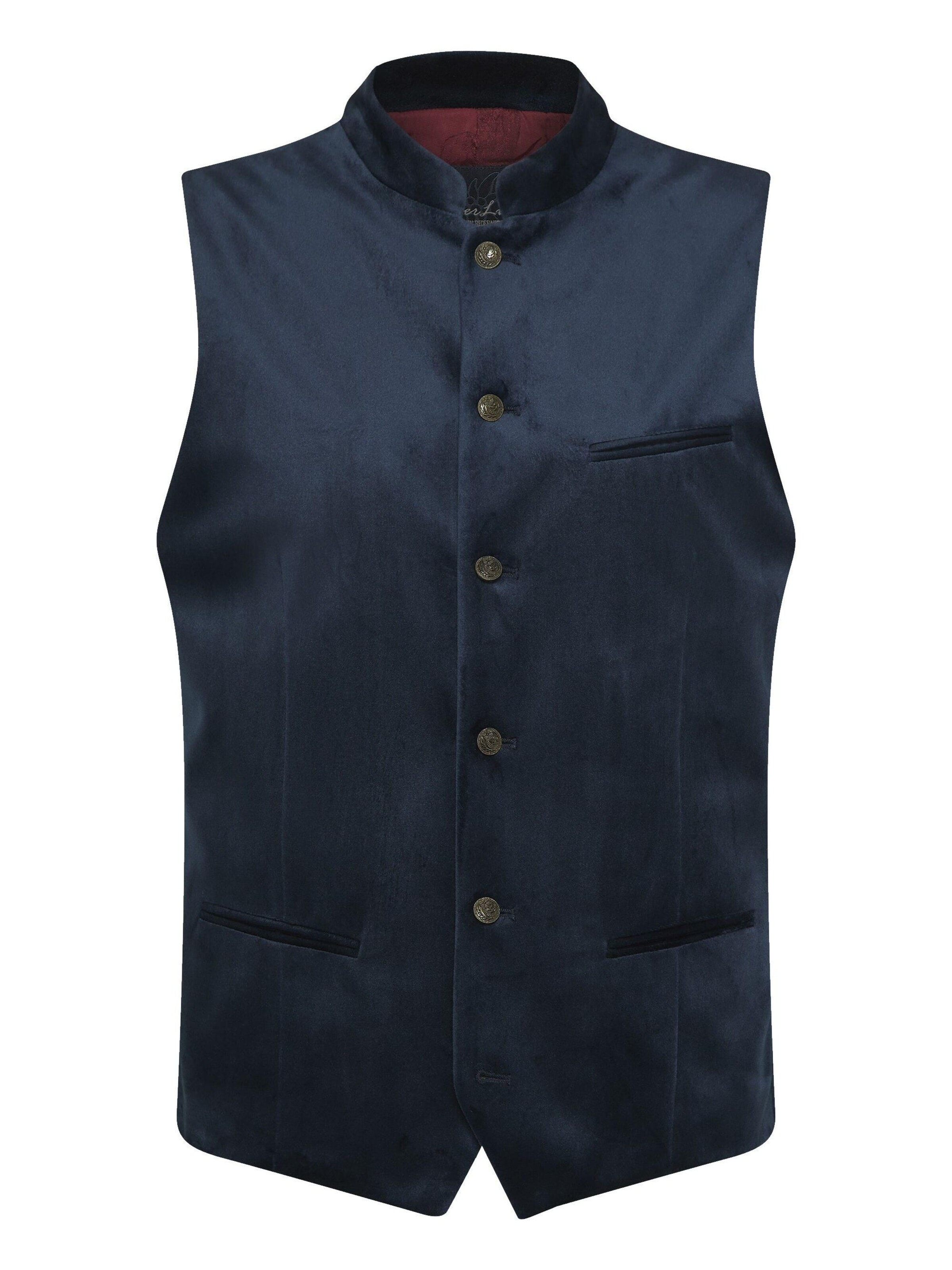 KaiserLich Klederdracht gilet '4398' in Blauw: voorkant