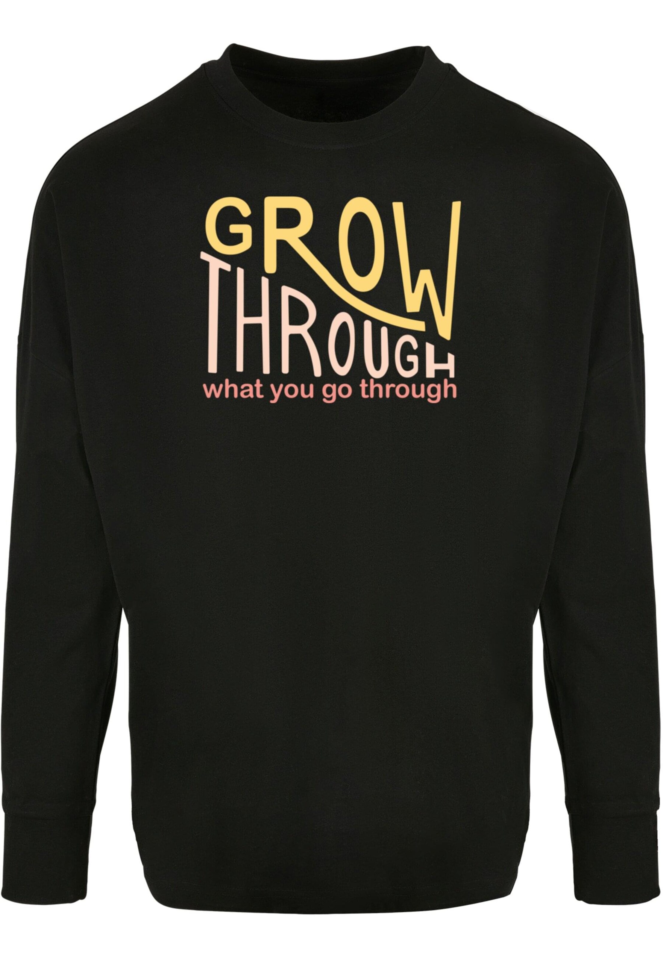 Merchcode Shirt 'Spring - Grow Through 2' in Schwarz: Vorderseite