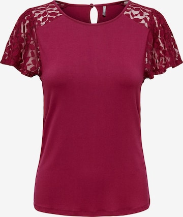 ONLY - Camiseta 'Kanye' en rojo: frente