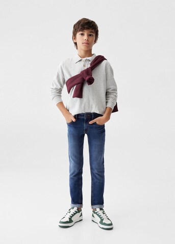 MANGO KIDS Slimfit Jeansy w kolorze niebieski