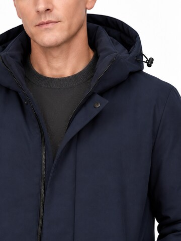ALLTHEMEN Winter Jacket 'Nordlicht' in Blue