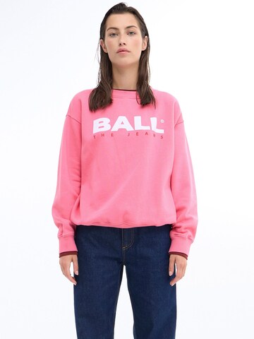 Ball Sweatshirt 'Simona' in Roze: voorkant