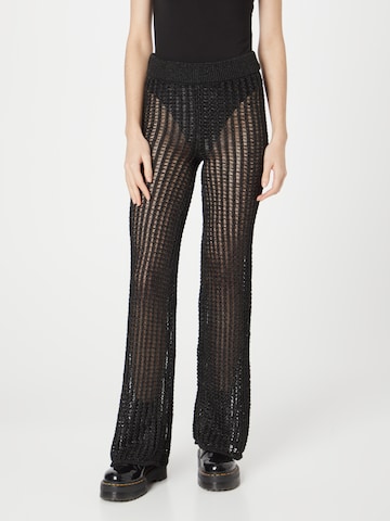 WEEKDAY Regular Trousers 'Diana' in Black: front